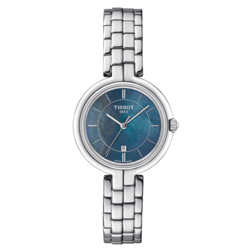 Tissot Flamingo Stainless Steel / Black MOP / Bracelet